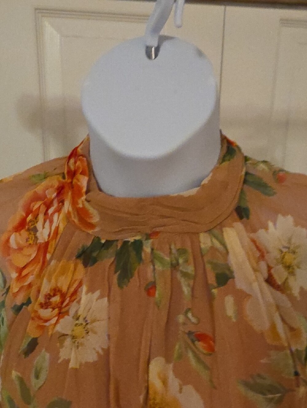 1X Anthropologie Floral Mockneck Maxi Dress in Floral Print - Picture 5 of 10